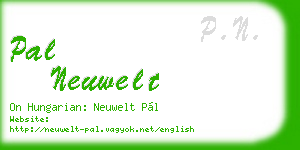 pal neuwelt business card